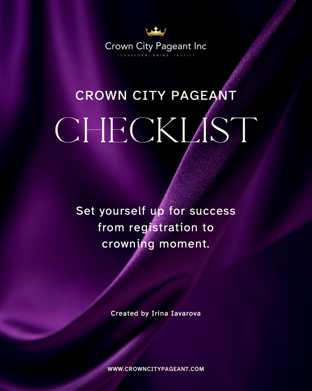 Crown City Pageant Checklist